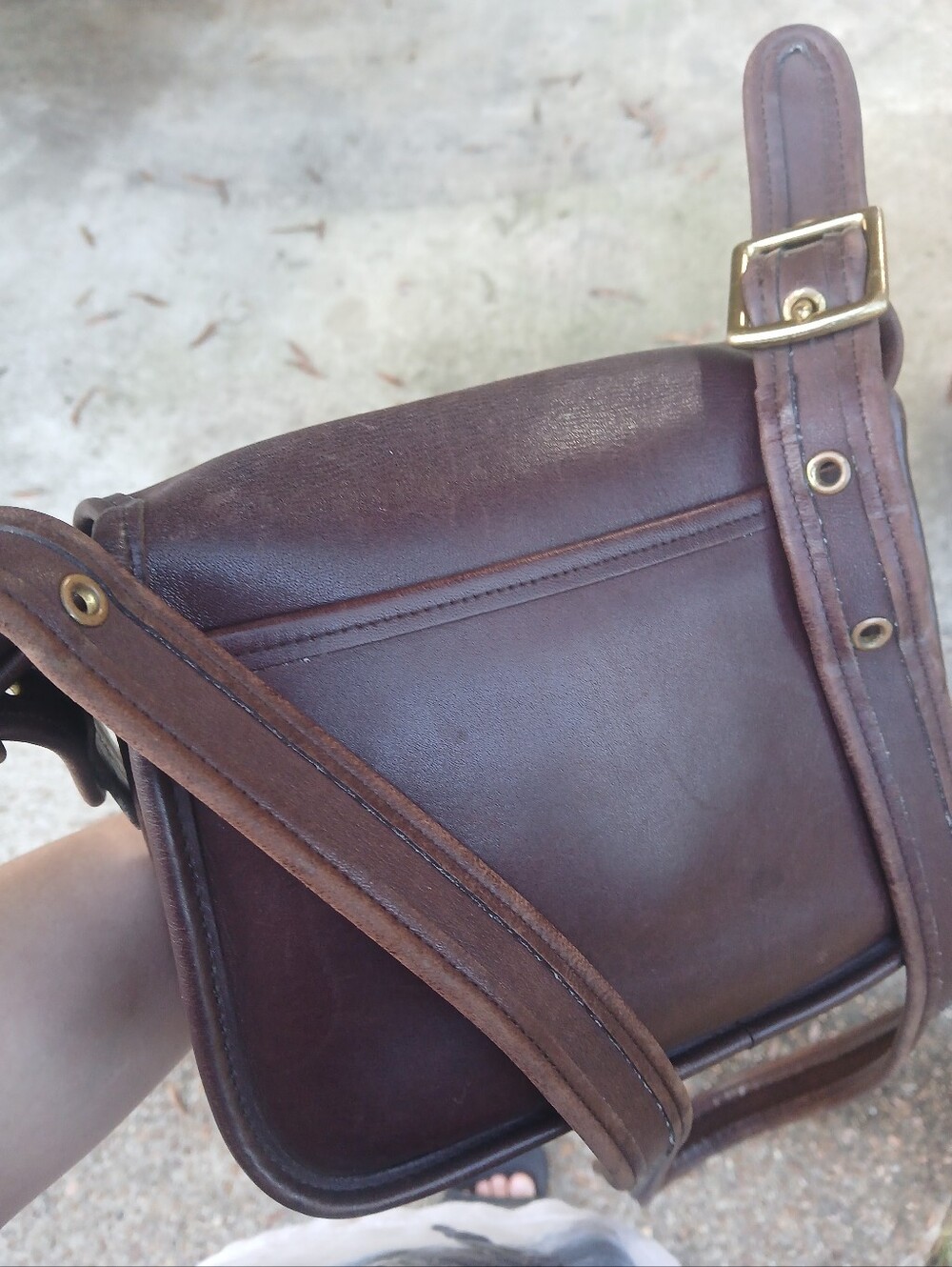 Coach vintage legacy small flap bag. Mahogany. - Picture 4 of 6
